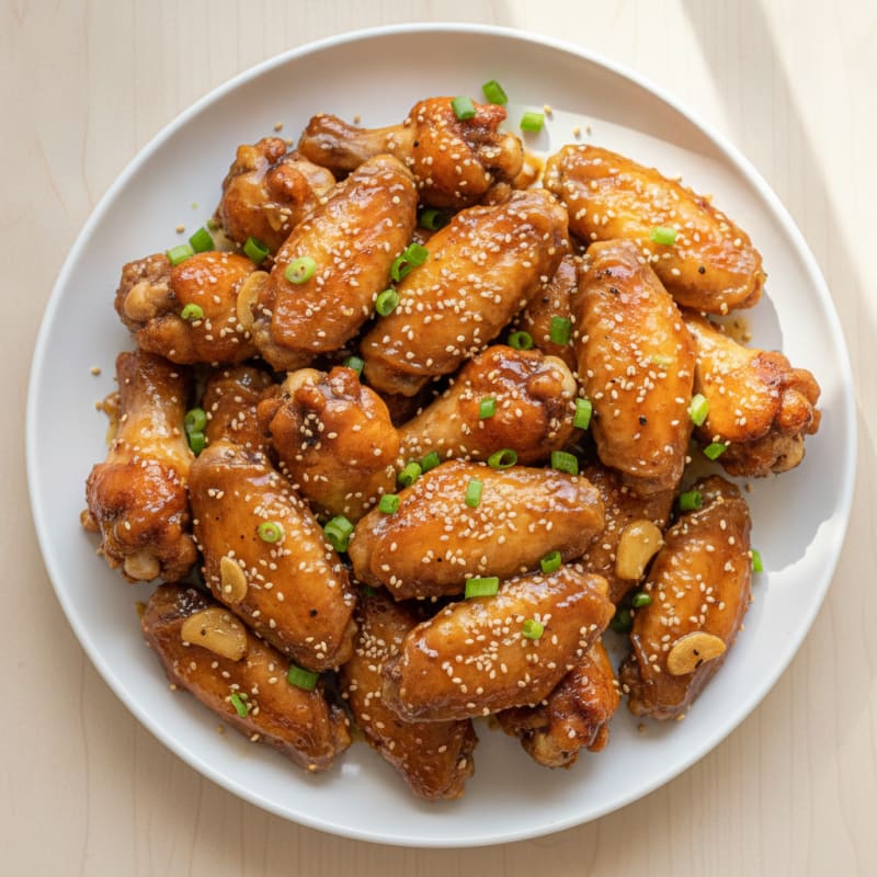 Honey-Garlic Glazed Chicken Wings