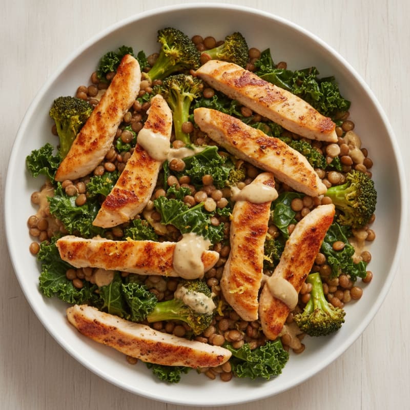 Lentil and Vegetable Power Bowl