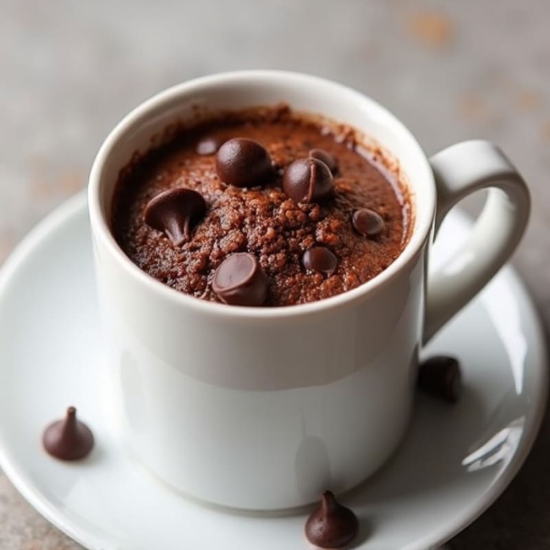 Rich Double Chocolate Protein Mug Cake