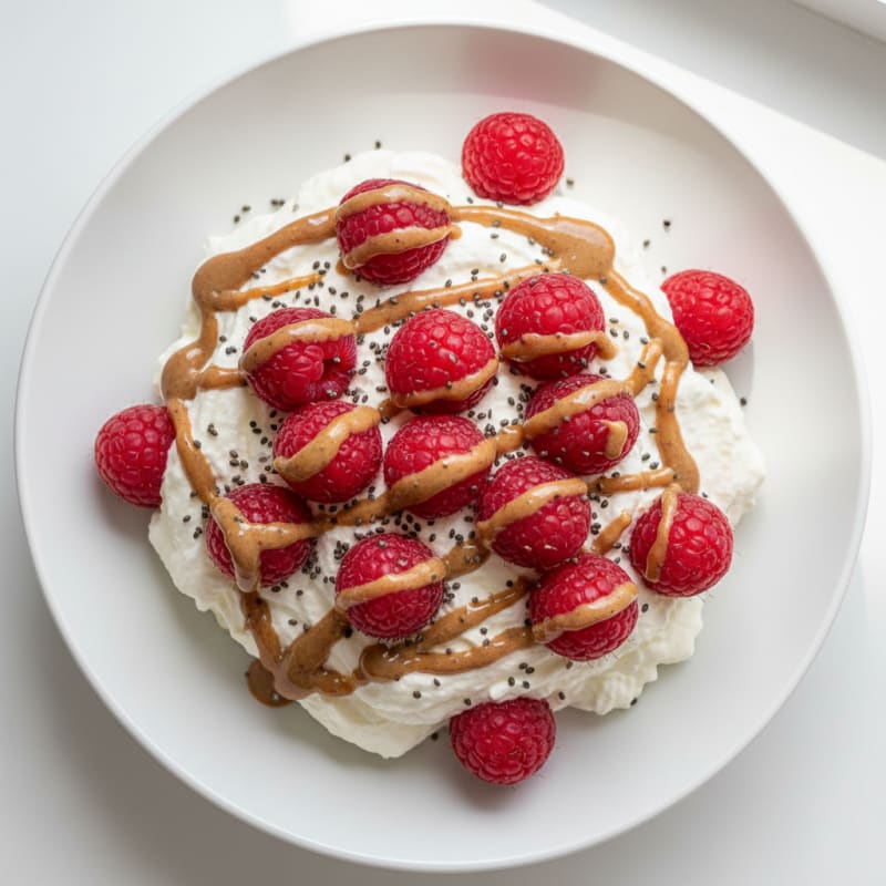 Silky Greek Yogurt Protein Mousse with Berries