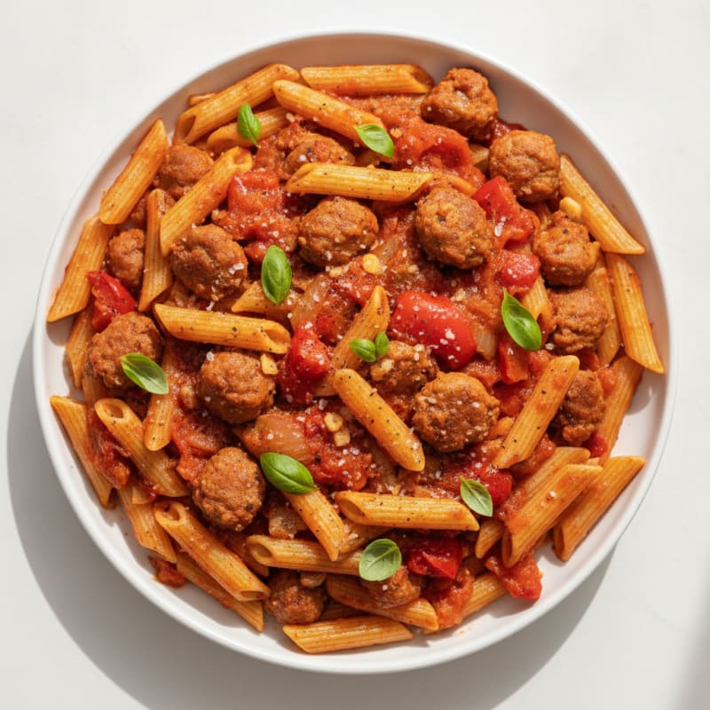 Italian Sausage Pasta with Roasted Peppers