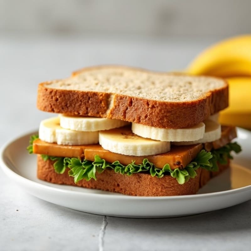 Protein-Packed Almond Butter Banana Sandwich