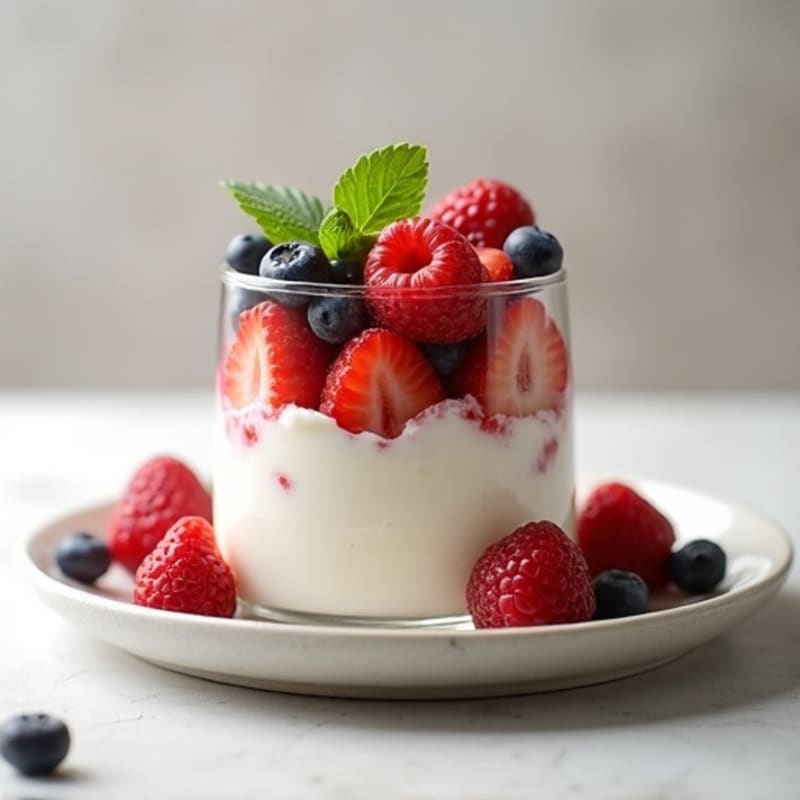 Creamy Vanilla-Berry Cottage Cheese Parfait