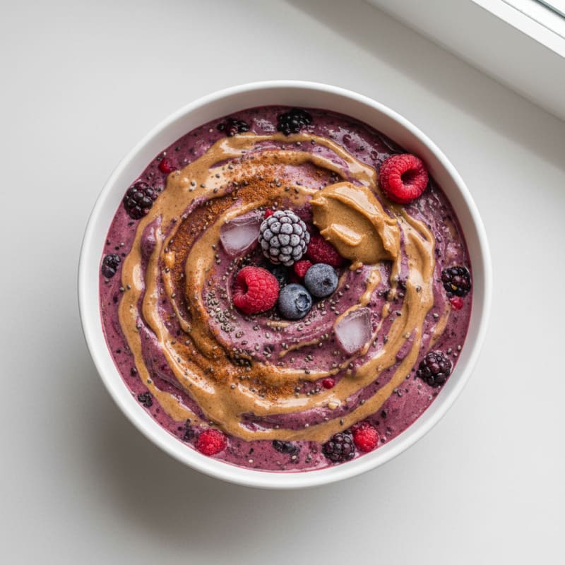 Berry Almond Protein Smoothie