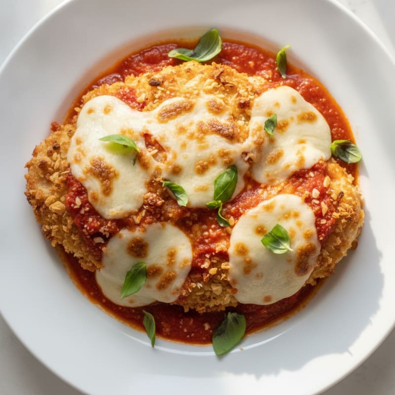 Baked Chicken Parmesan with Marinara