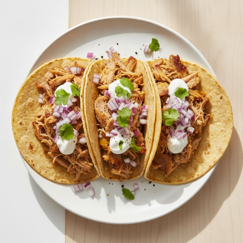 Slow-Cooked Pork Carnitas Tacos