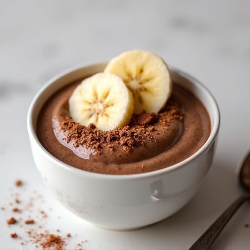 Cocoa-Maple Chia Pudding with Sliced Banana