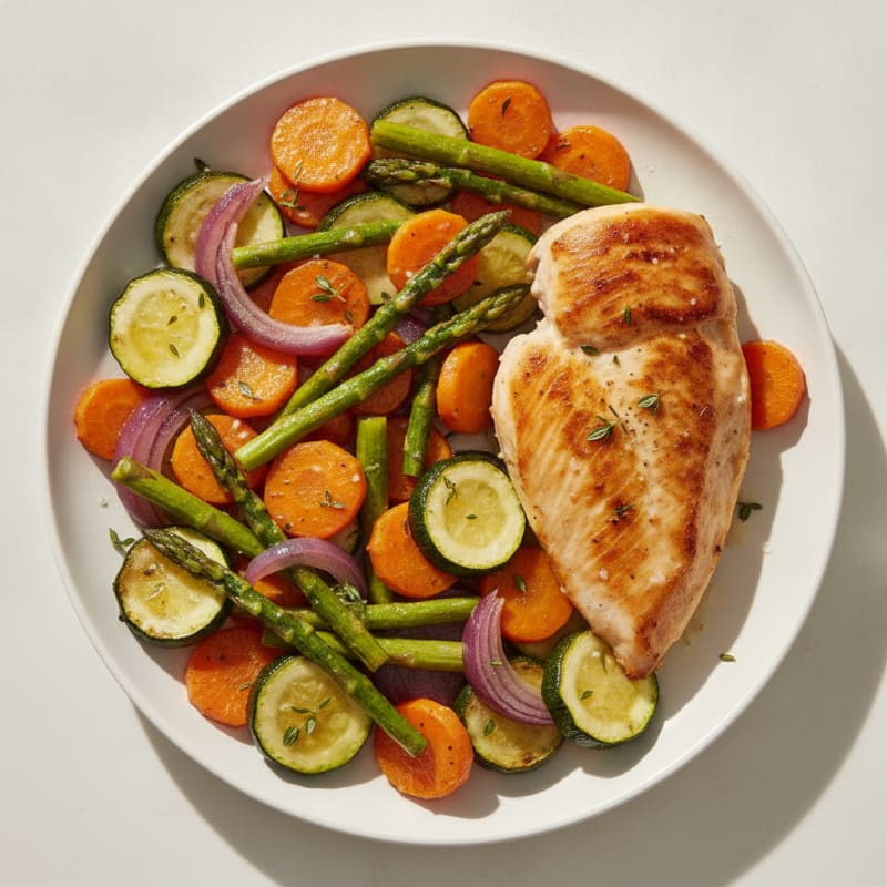 Chicken and Roasted Vegetable Medley