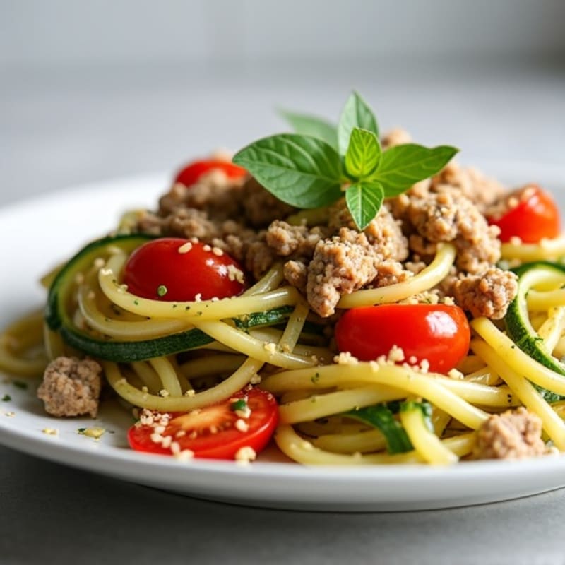 Protein-Packed Turkey and Zucchini Noodle Skillet
