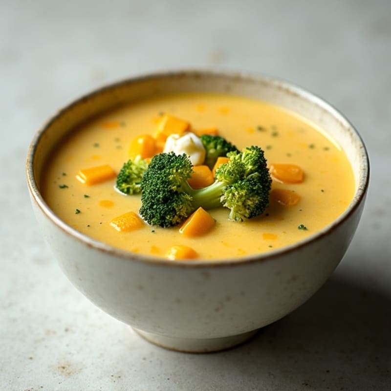 Creamy Roasted Broccoli Cheddar Soup