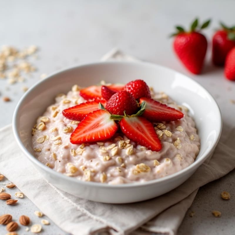 Creamy Goat Milk Strawberry Oatmeal