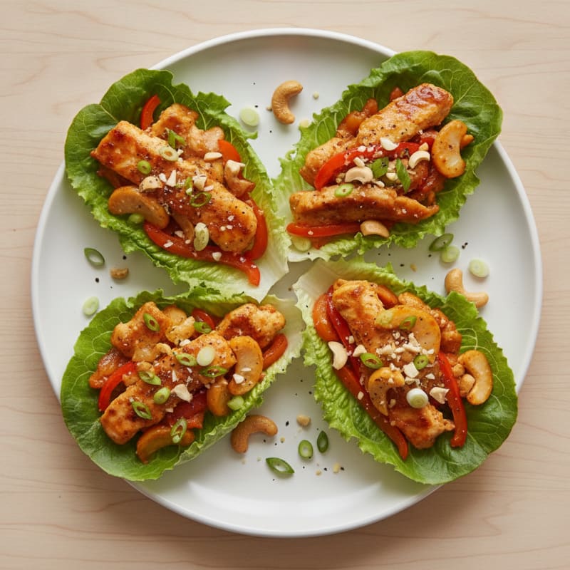 Sriracha Chicken Lettuce Wraps