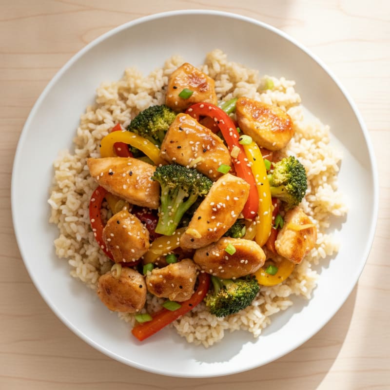 Orange Glazed Chicken Stir-Fry