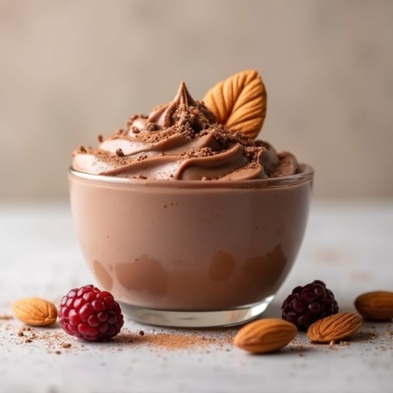 Silky Chocolate Protein Pudding with Greek Yogurt