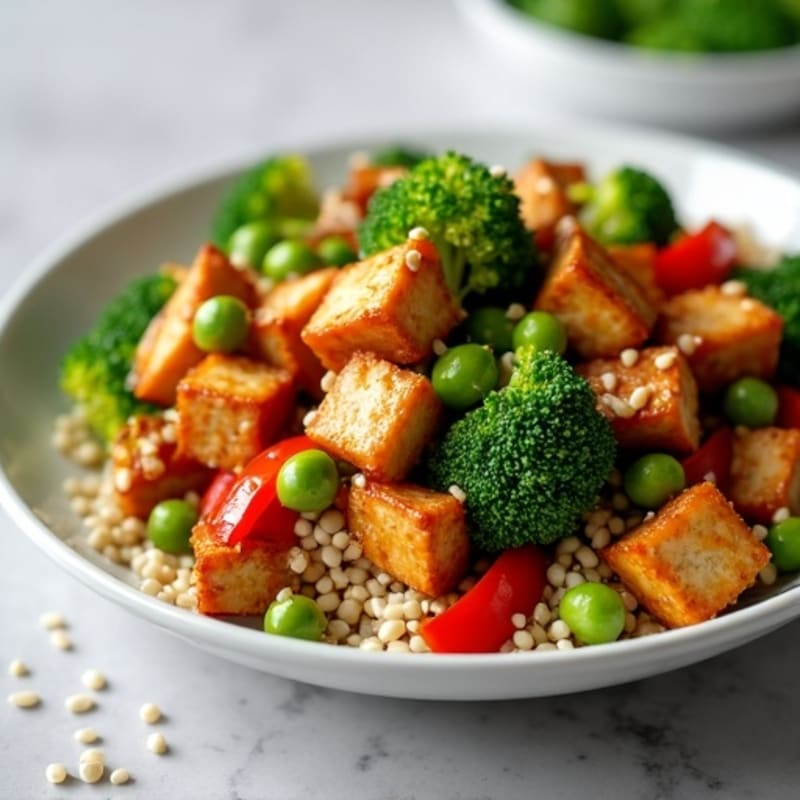 Maple Glazed Tempeh Stir-Fry