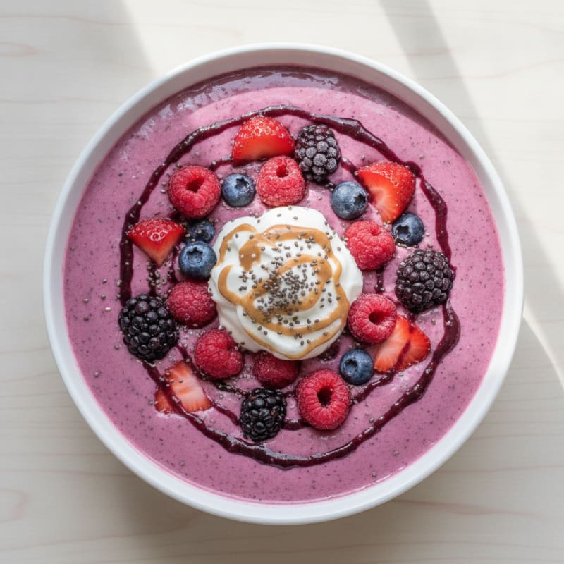 Mixed Berry Breakfast Smoothie