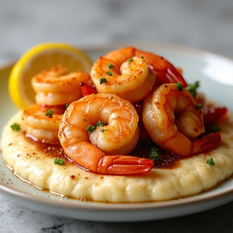 Pan-Seared Cajun Shrimp with Creamy Grits