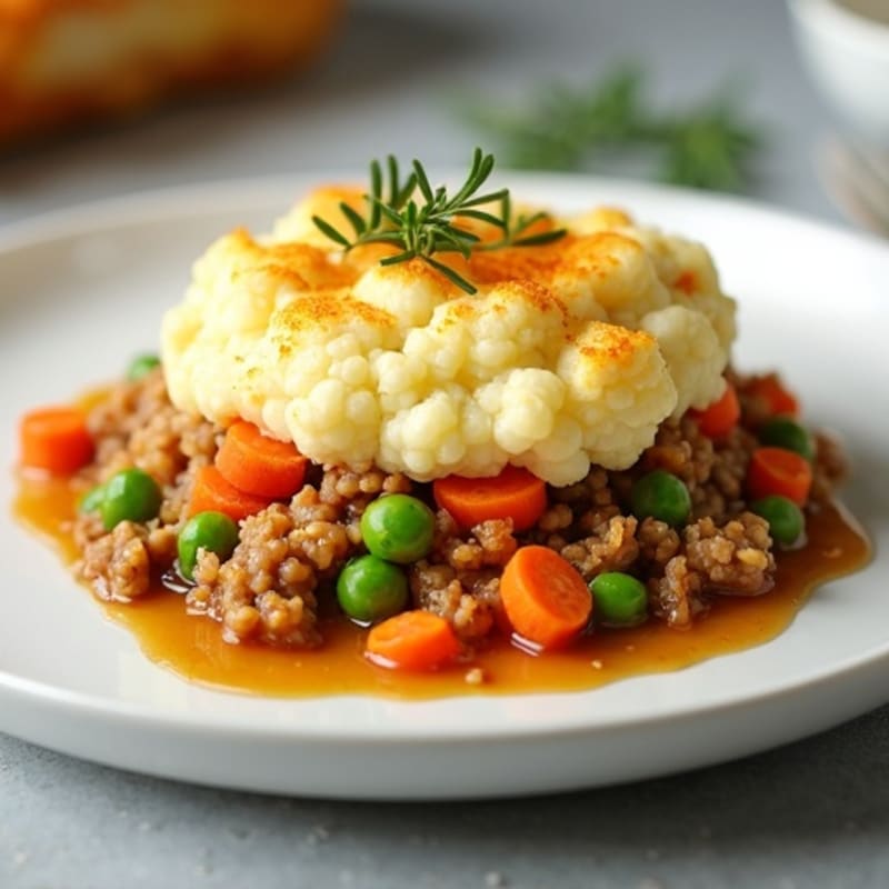 Cauliflower-Topped Turkey Shepherd's Pie