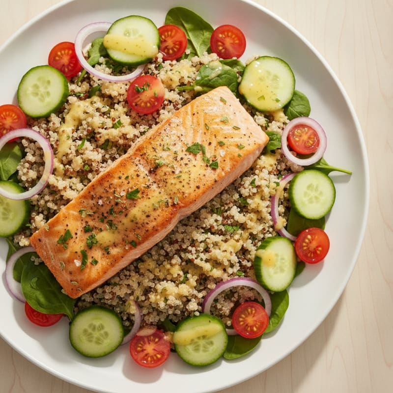 Lemon-Herb Salmon & Quinoa Salad