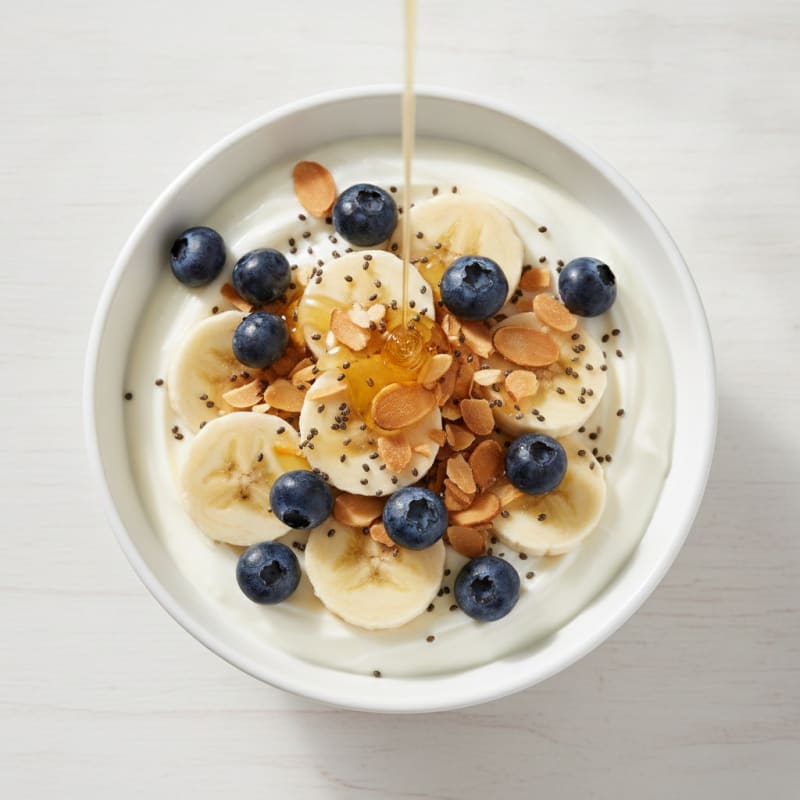 Creamy Greek Yogurt with Fresh Berries and Almonds