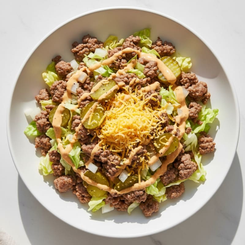 Creamy Big Mac Beef Bowl