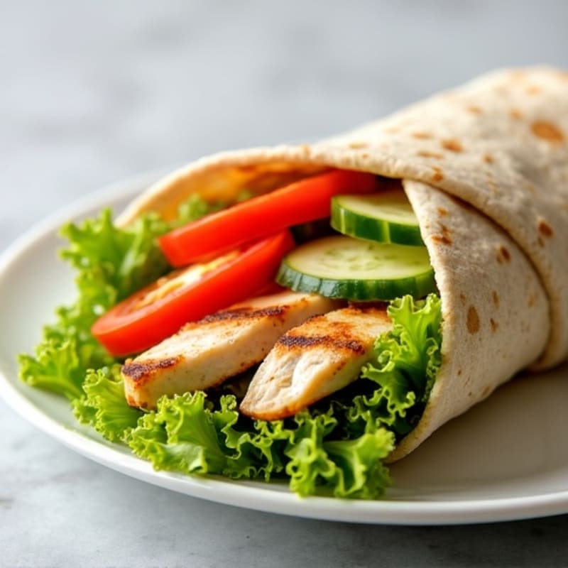 Fresh Grilled Chicken and Veggie Wrap