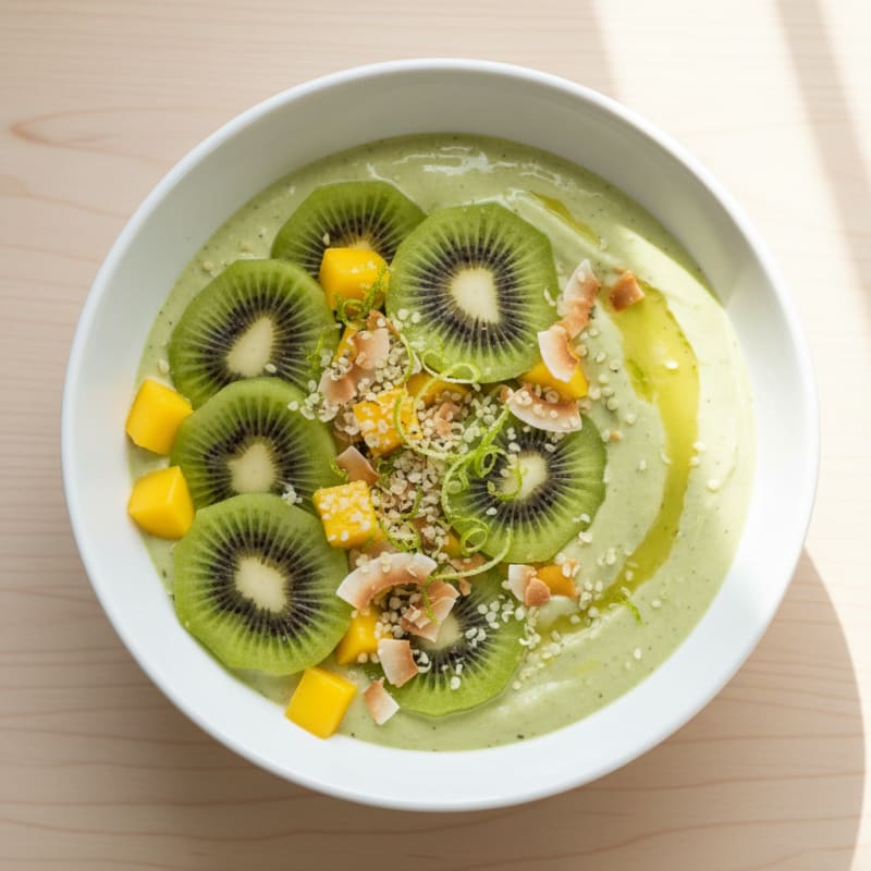 Zesty Tropical Kiwi Smoothie Bowl
