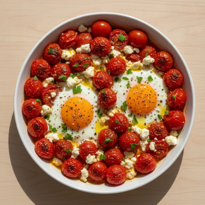 Baked Eggs with Roasted Tomatoes