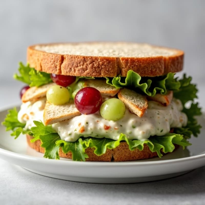 Healthy Creamy Chicken Salad Sandwich