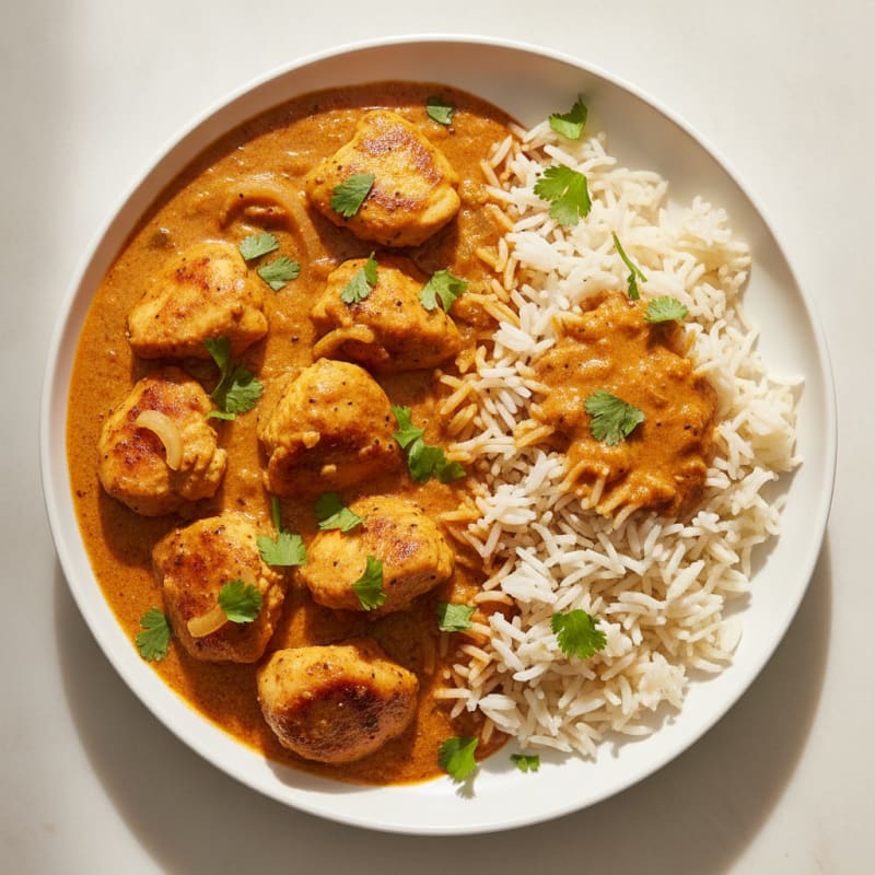 Spiced Butter Chicken with Basmati Rice