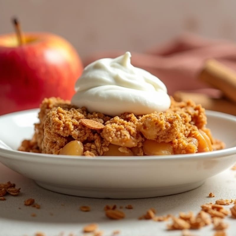Warm Spiced Apple Oat Crumble