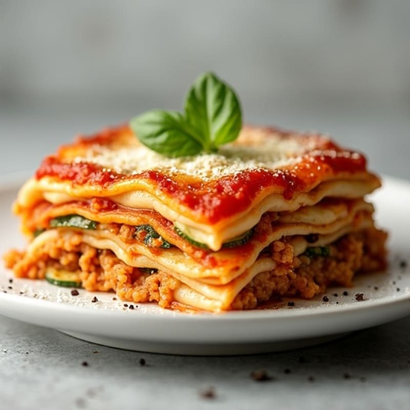 Lean Turkey Zucchini Lasagna