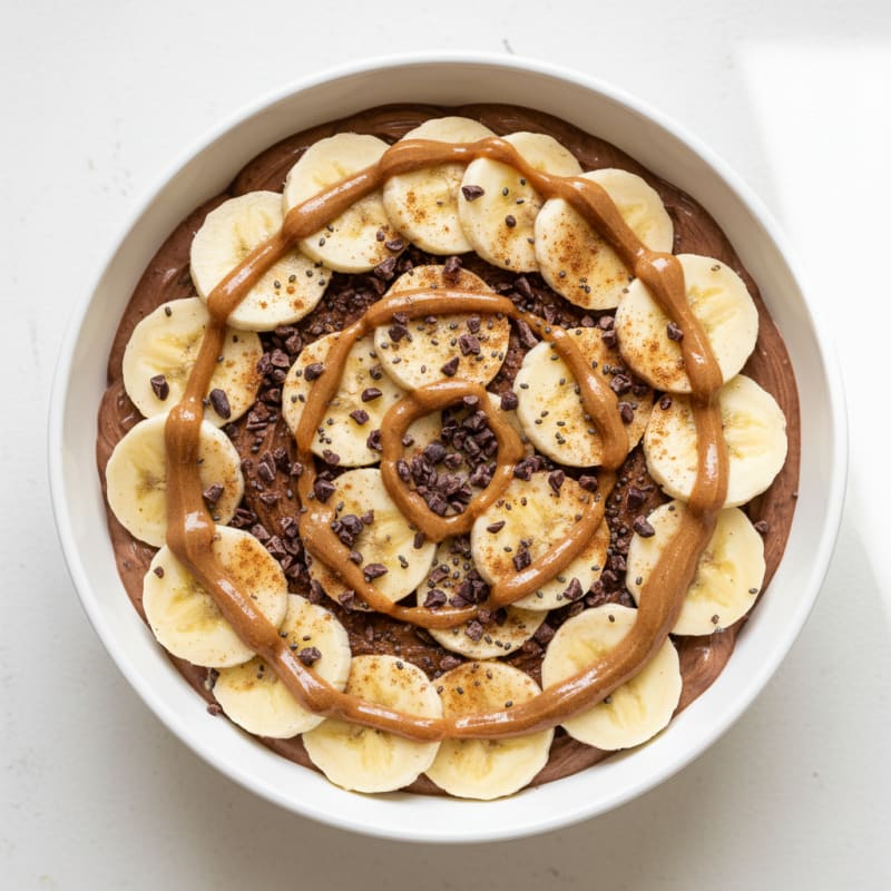 Chocolate Peanut Butter Banana Bowl