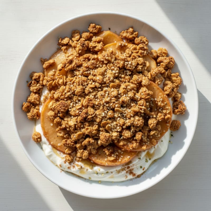 Baked Apple Crumble with Oat Topping