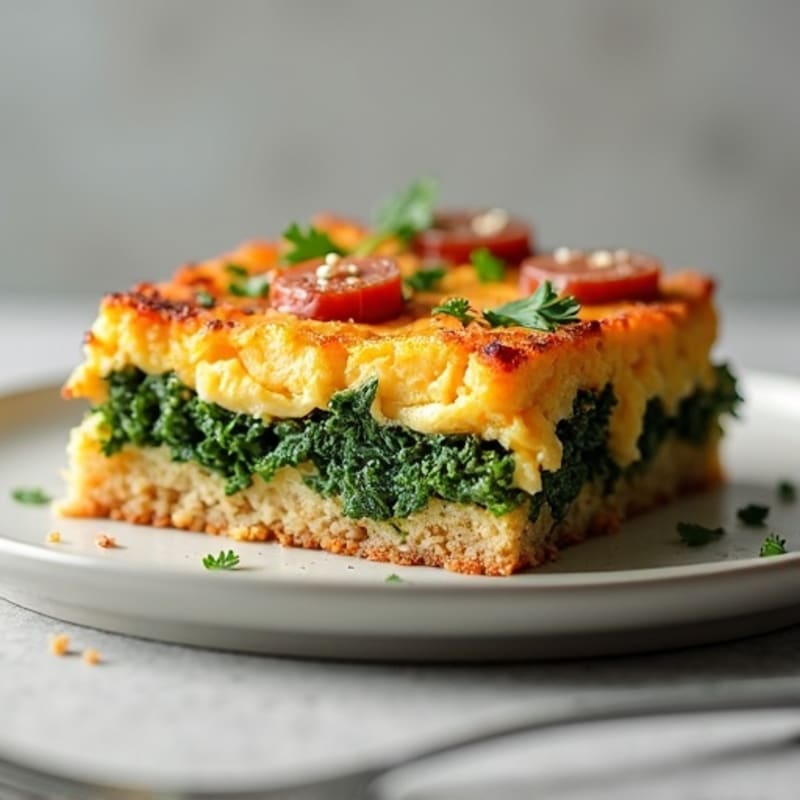 Baked Savory Sausage and Kale Strata