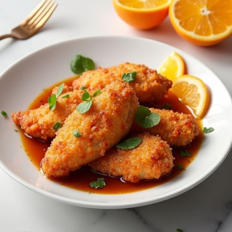 Crispy Air-Fried Orange Chicken