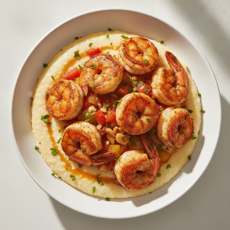 Cajun Shrimp and Creamy Grits