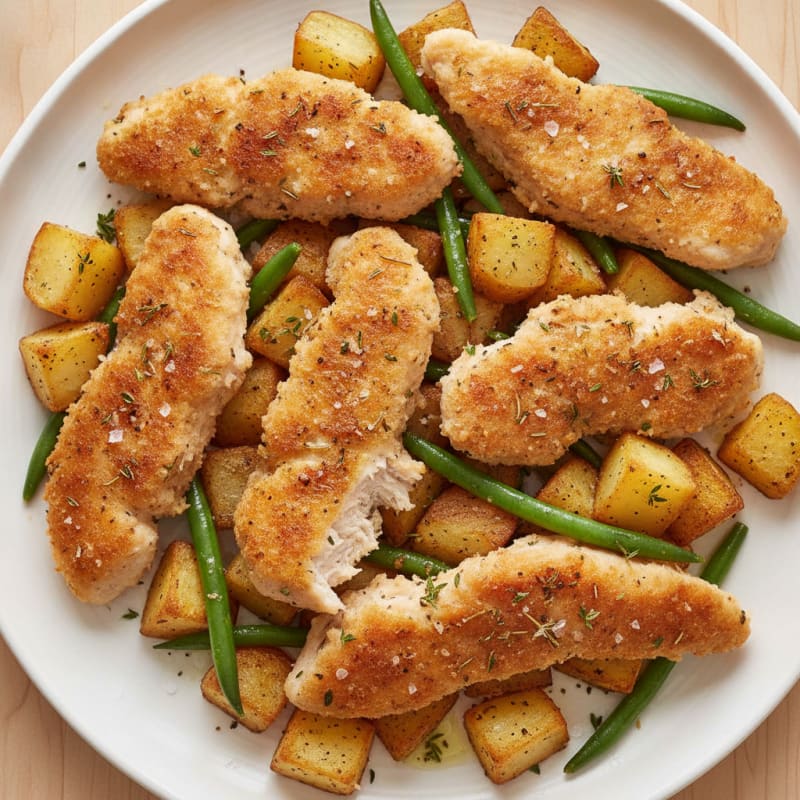 Herb-Roasted Chicken Tenders with Potatoes
