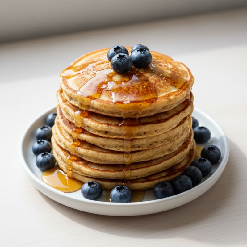 Golden Maple-Glazed Pancake Stack