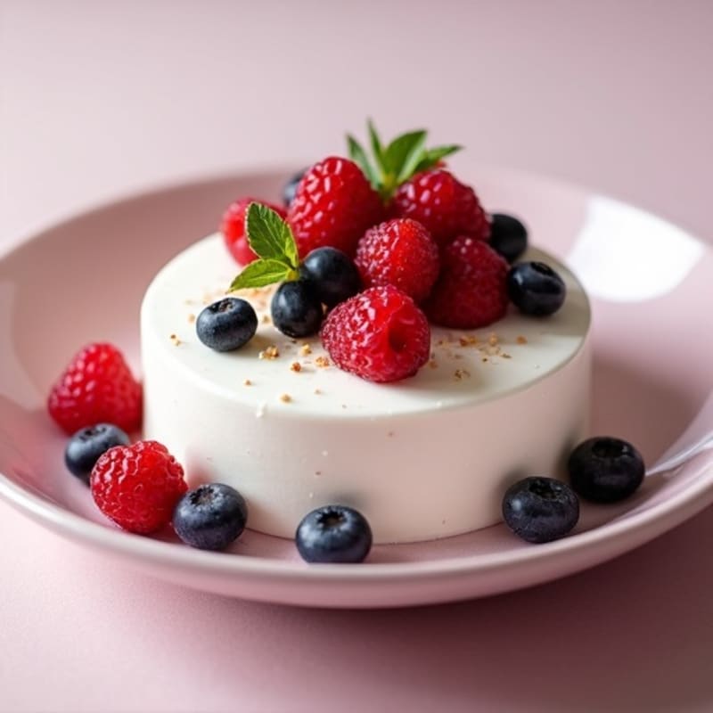 Silky Greek Yogurt Protein Mousse with Berries
