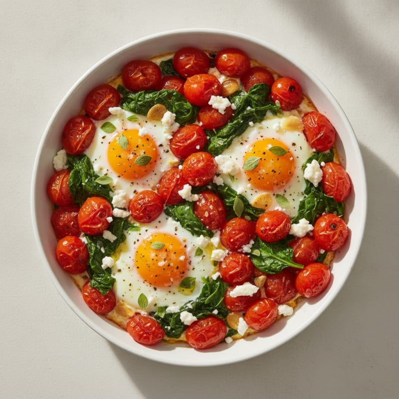 Baked Eggs with Roasted Tomatoes