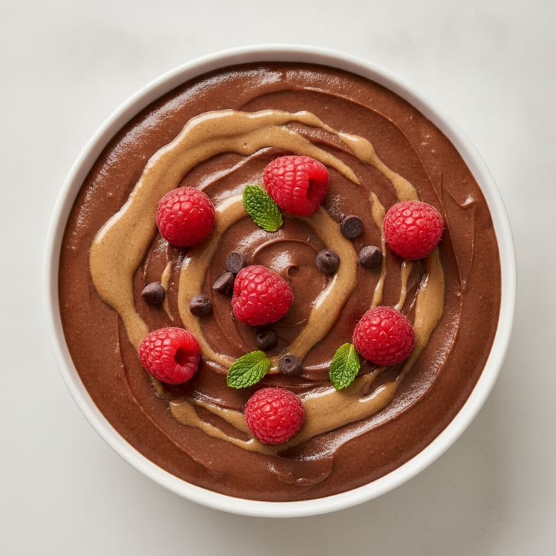 Silky Chocolate Protein Pudding with Greek Yogurt