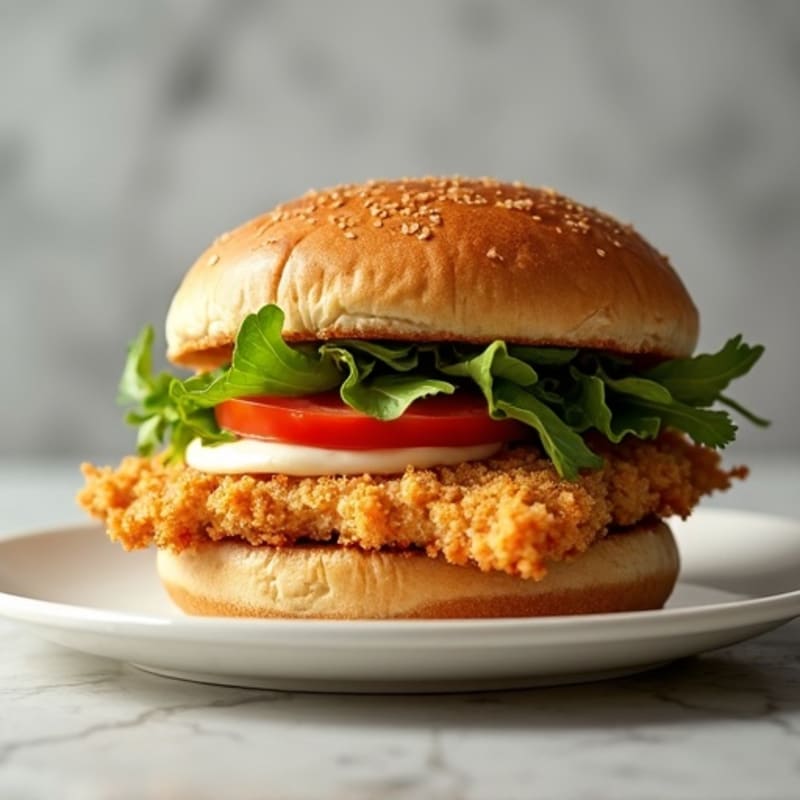 Crispy Chicken Mozzarella Burger