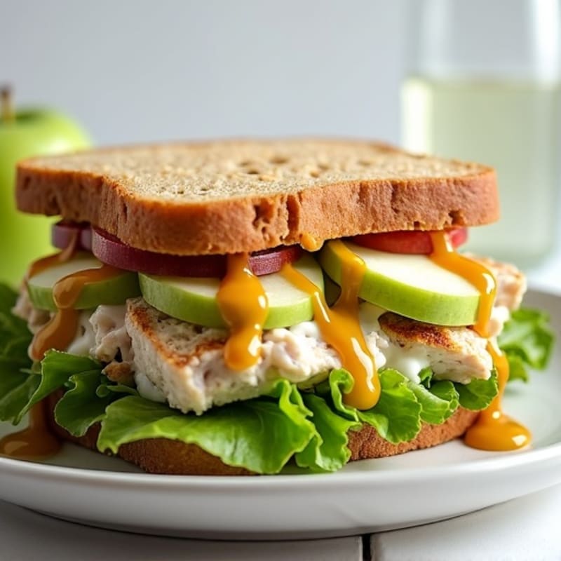 Herb-Roasted Chicken and Apple Salad Sandwich