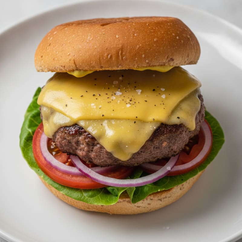 Classic Beef Burger with Cheddar