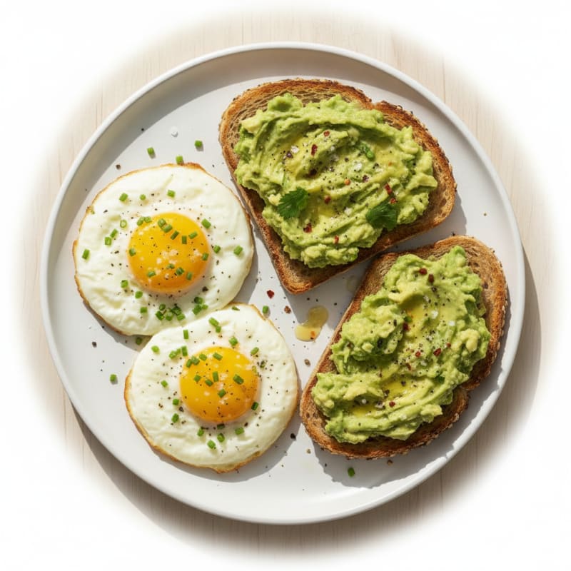 Baked Eggs with Avocado Toast