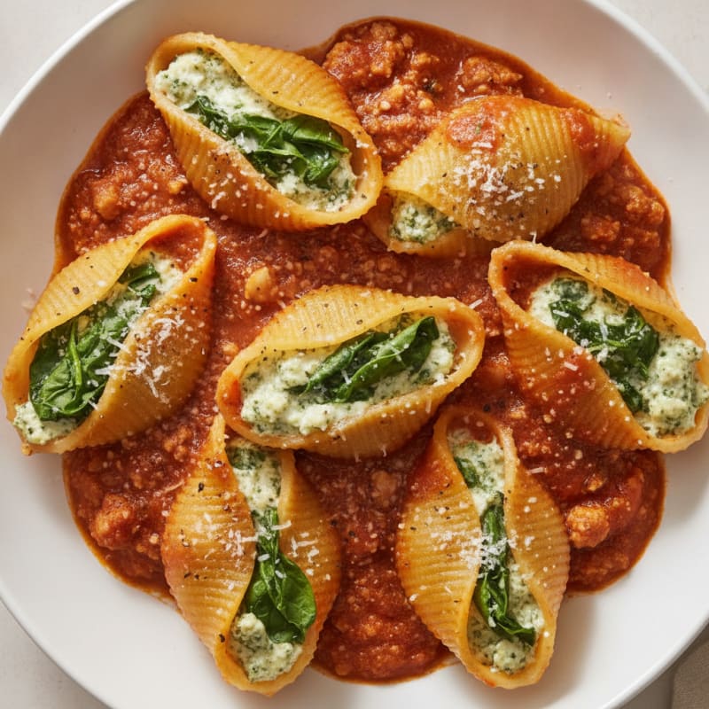 Spinach & Ricotta Stuffed Shells