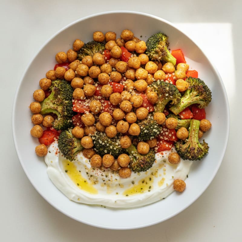 Roasted Chickpea and Vegetable Bowl