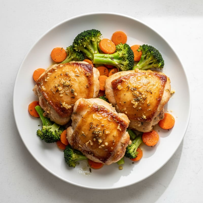 Garlic-Herb Roasted Chicken Thighs