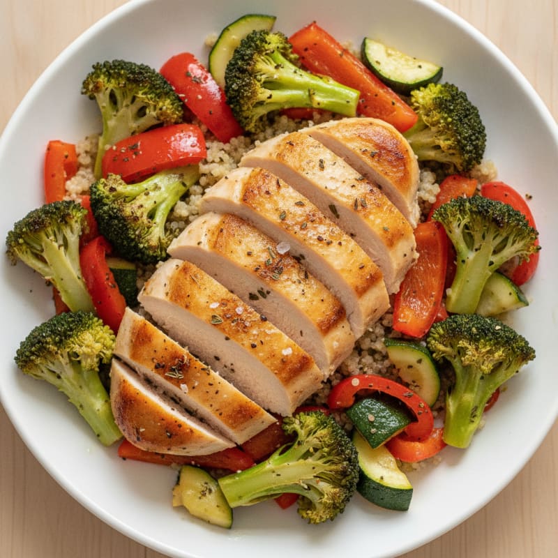 Chicken and Roasted Vegetable Medley